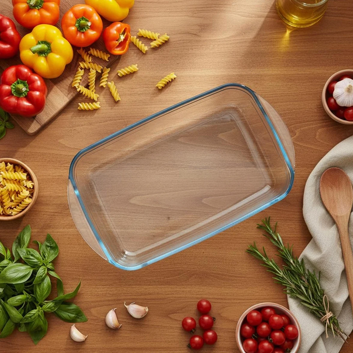 PYREX Classic Vidrio Fuente para Horno, Transparente, 4.69 cm
