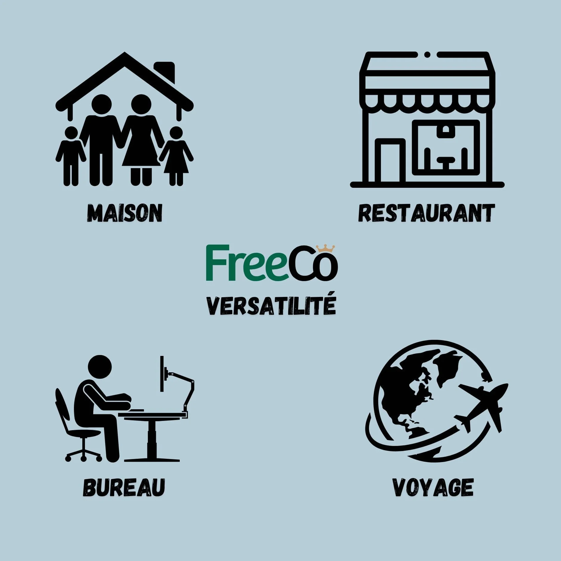 Freeco Spray WC Pre-Uso | Bloquea el Olor Antes de que Empiece con Aceites Esenciales | Hogar, Oficina y Viajes | Pack Variado 4x60ml: Manzanilla, Manzana y Canela, Secreto, Suave