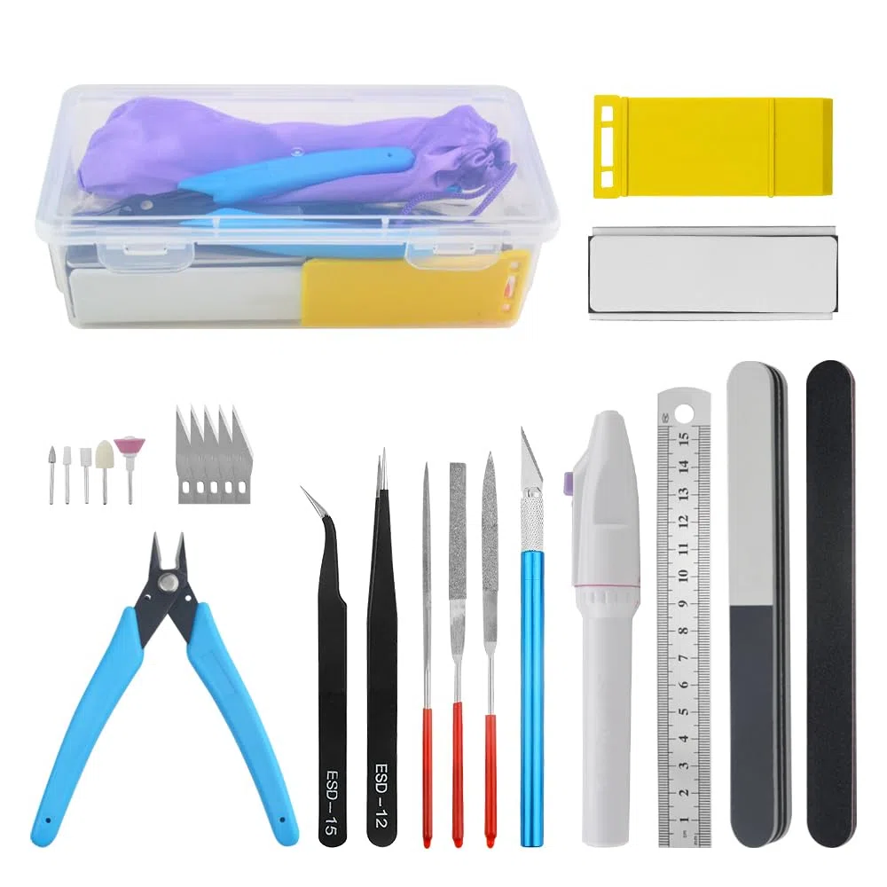 WMYCONGCONG 15 piezas Gundam Modeler Herramientas Básicas Craft Set para Modelo Profesional Montaje Reparación de Edificios Fijación