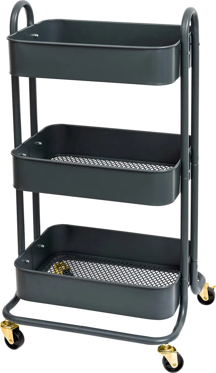 AMERICAN CRAFTS / WE R MEMORY We R Memory A La Cart Storage Cart Burnt Ash