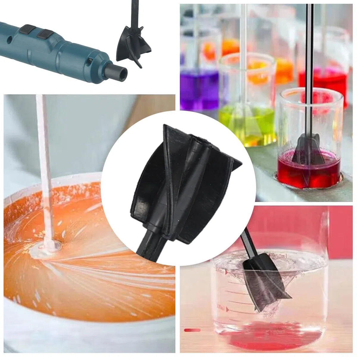 Un práctico mezclador eléctrico para una mezcla suave y eficiente de varios materiales de manualidades, incluyendo resinas y colores