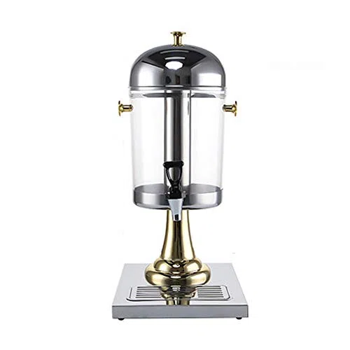 Dispensador de bebidas de cristal con soporte para grifo, para cerveza, agua, jugo, cócteles y bebidas frías, ideal para fiestas y eventos