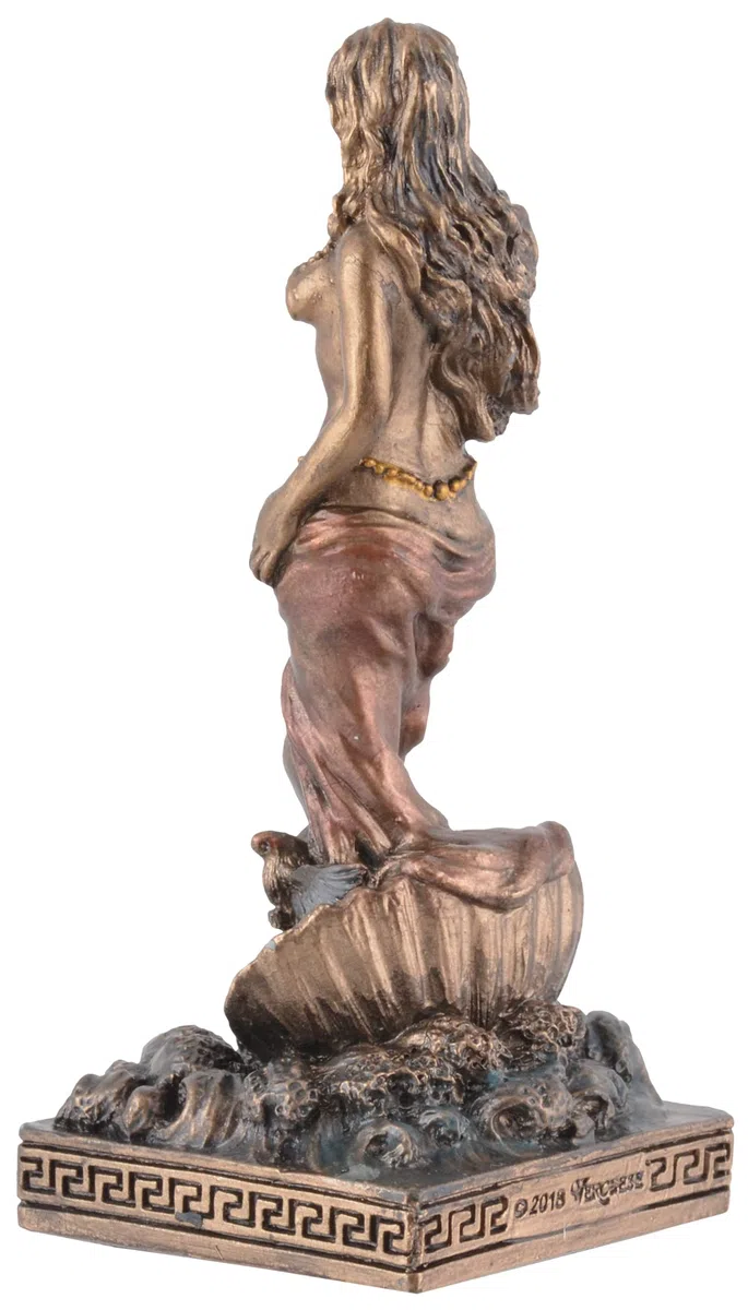 Figura en miniatura diosa griega Afrodita pintada con color bronce por Veronese