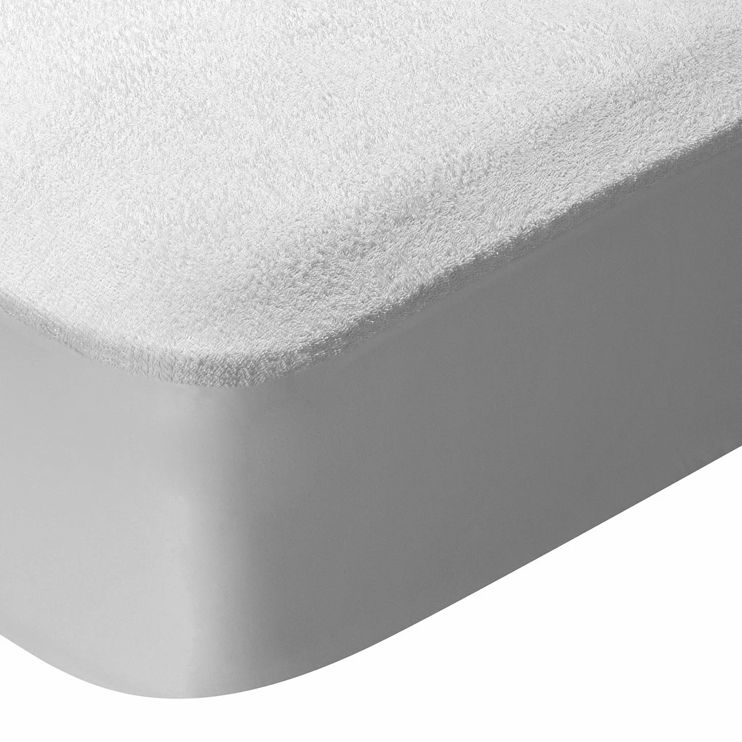 Pikolin Home - Protector de Colchón Impermeable Rizo y Transpirable Absorbente, Certificado Oeko-Tex, para Cama de 150, hasta 32 cm de Altura - Cubrecolchón 150 x 190/200 cm