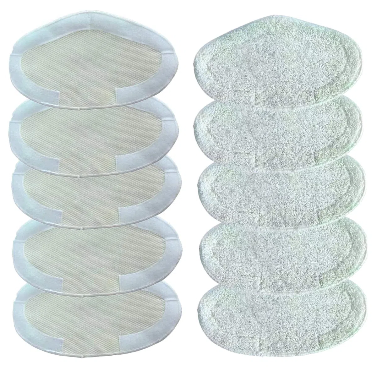 Paquete de 10 paños de microfibra lavables para Polti Vaporetto Smart 100_T, Vaporetto Steam Mops SV440_Double, SV450_Double, SV400_Hygiene, SV420_Frescovapor.