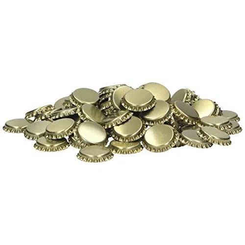Brewferm Coronas de corcho – Cerrar botellas reutilizables – 1000 unidades oro – chapas