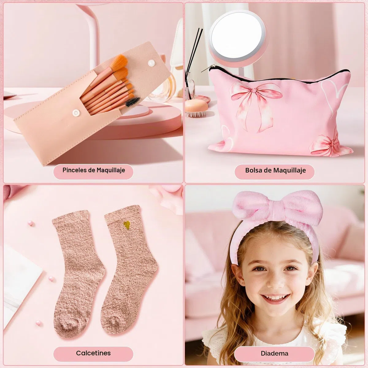 LURICO Regalos para niñas adolescentes 9 10 11 12 13 14 15 16 años regalo regalo de cumpleaños de la escuela con taza, pincel de maquillaje