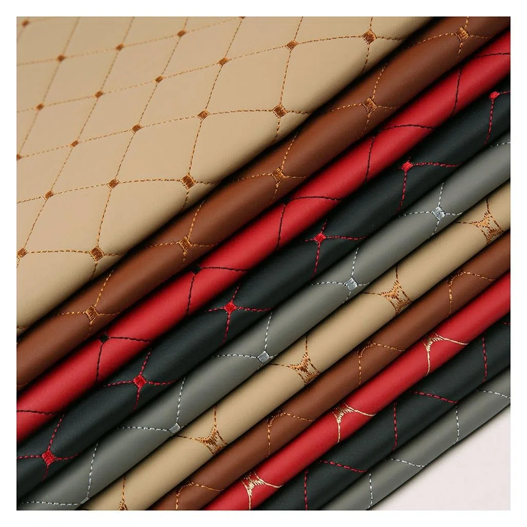 Tela de piel sintética acolchada de vinilo para tapicería, 1,4 x 1 m, tela de piel sintética impermeable para manualidades, costura, cojín de coche (negro, 1,4 x 4 m)