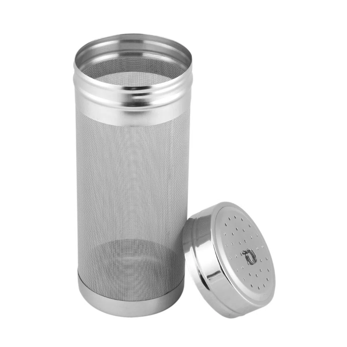 Filtro de tolva Seca Cerveza, Barril Malla Elaboración Cerveza 300 Acero Inoxidable Micras Colador Lúpulo Casero Tetera Reutilizable Homebrew Cartucho Para Café Cocina Accesorio Casera Hervidor