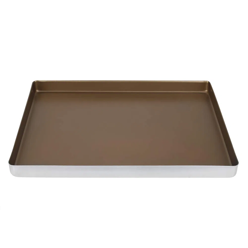 Bandeja para hornear de aluminio bandeja de horno para tartas bandeja para pasteles bandeja rectangular 40 x 30 x 3 cm resistente al calor y antiadherente para repostería y horneado