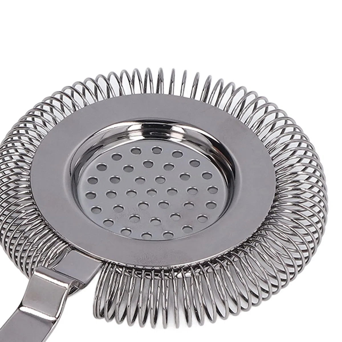 Colador de cóctel Colador de barra multifuncional Filtrado fino Cuchara de acero inoxidable profesional Bar Herramientas de vino para Bartending Restaurante Fiesta(01)