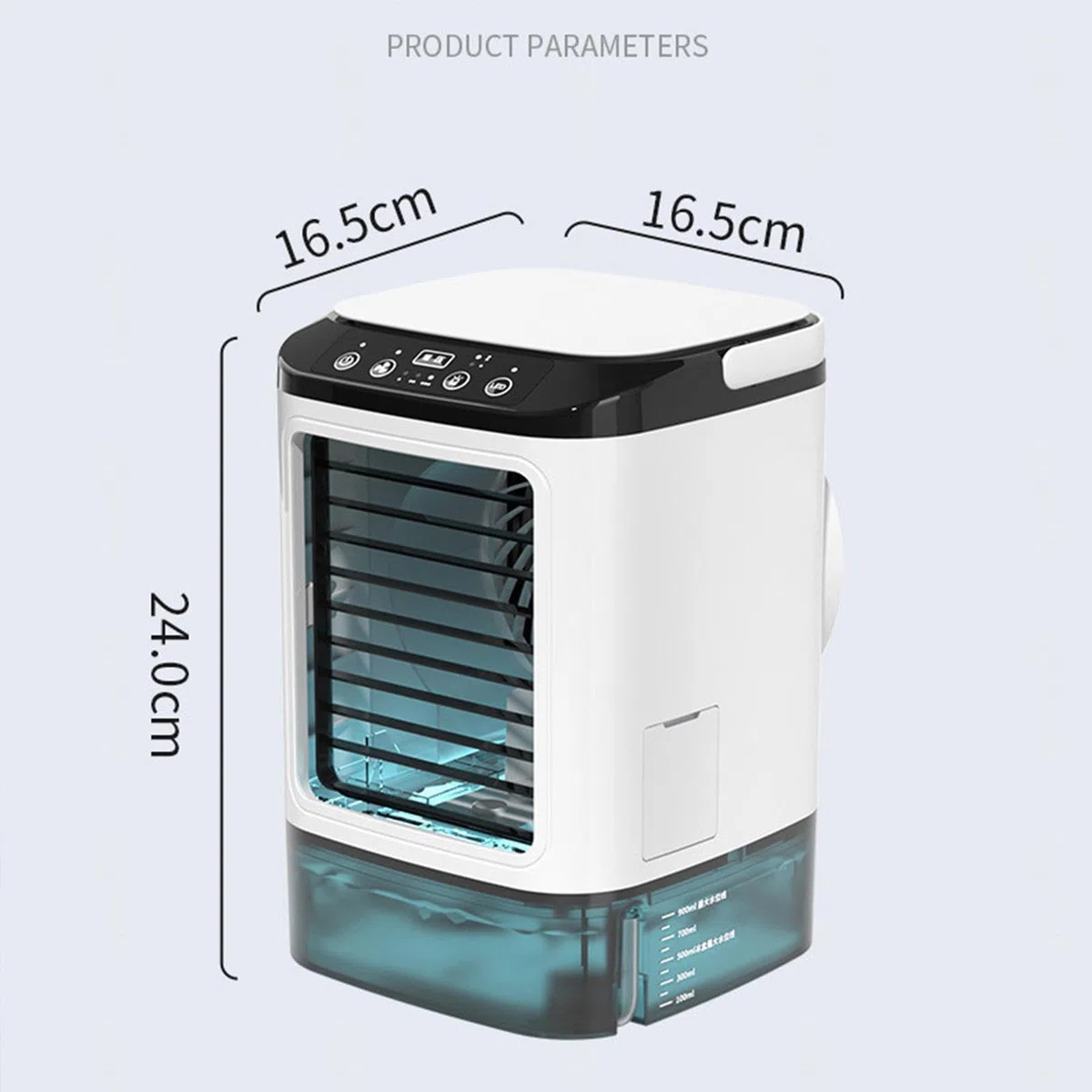 Con Caja De Hielo Aire Acondicionado Portátil Sin Tubo Exterior, Aire Acondicionado Sin Instalacion Con Tanque De Agua De 900ml Aire Acondicionado Sin Instalacion