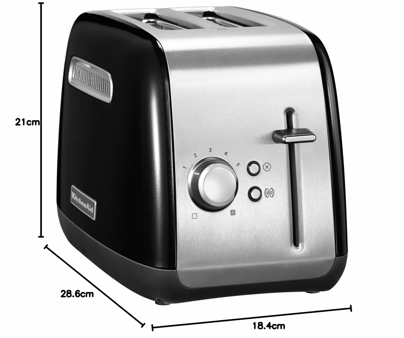 KitchenAid 5KMT2115EOB TOSTADORA DE 2 RANURAS NEGRO ONIX