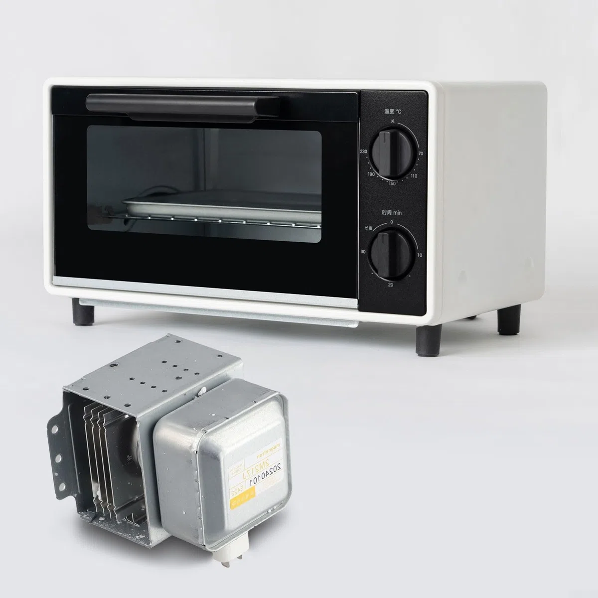 Magnetrón de horno microondas 2M217J para modelo Midea, pieza de repuesto que funciona a 2456 MHz con salida de potencia de 580 W compatible con potencia de microondas de 500 700 W