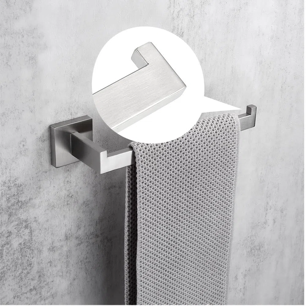 Accesorios de baño de Acero Inoxidable Kit de Hardware Montaje en Pared Gancho para Ropa Soporte de Papel Barra de Toalla Soporte para Cepillo de baño Jabonera, China