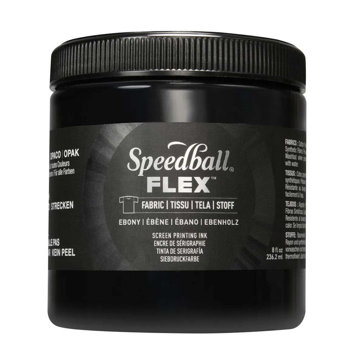 Flex Screen Printing Fabric Ink Ebony 8oz