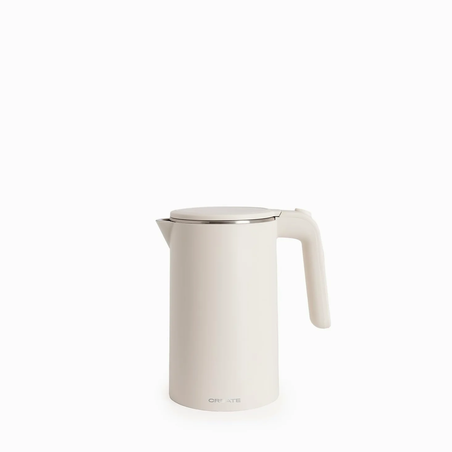 CREATE/KETTLE STUDIO PRO/Hervidor eléctrico de 1L blanco roto/Control de temperatura, función mantener caliente, sistema recogecables, apagado automático, 1000W