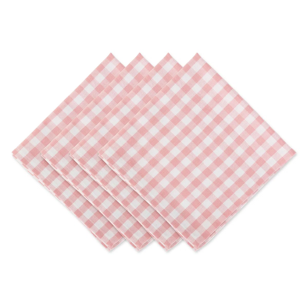 DII Gingham Check, rosa, servilleta
