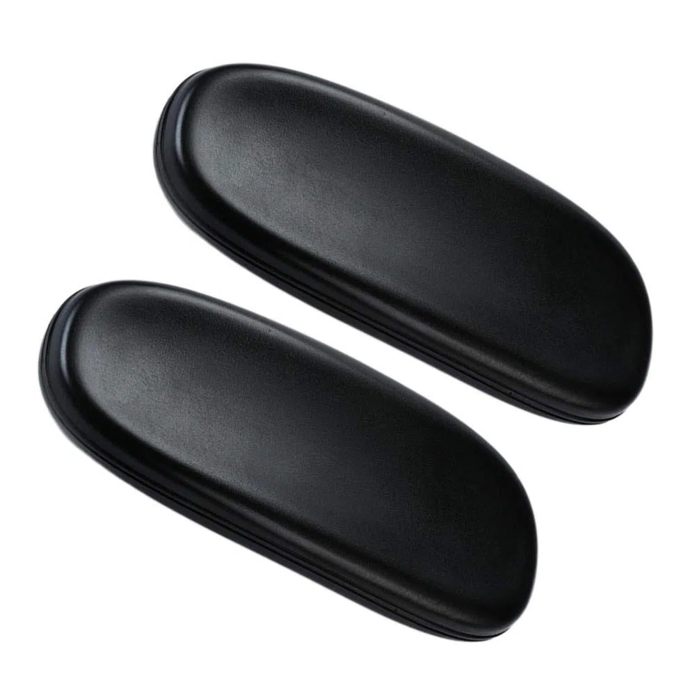 EXCEART Almohadillas Reposabrazos Silla Oficina 2 Piezas Cojines PU Antideslizantes 9.84X3.93X1.41 Pulgadas Alivio Dolor Soporte Brazo para Oficina Estudio Hogar