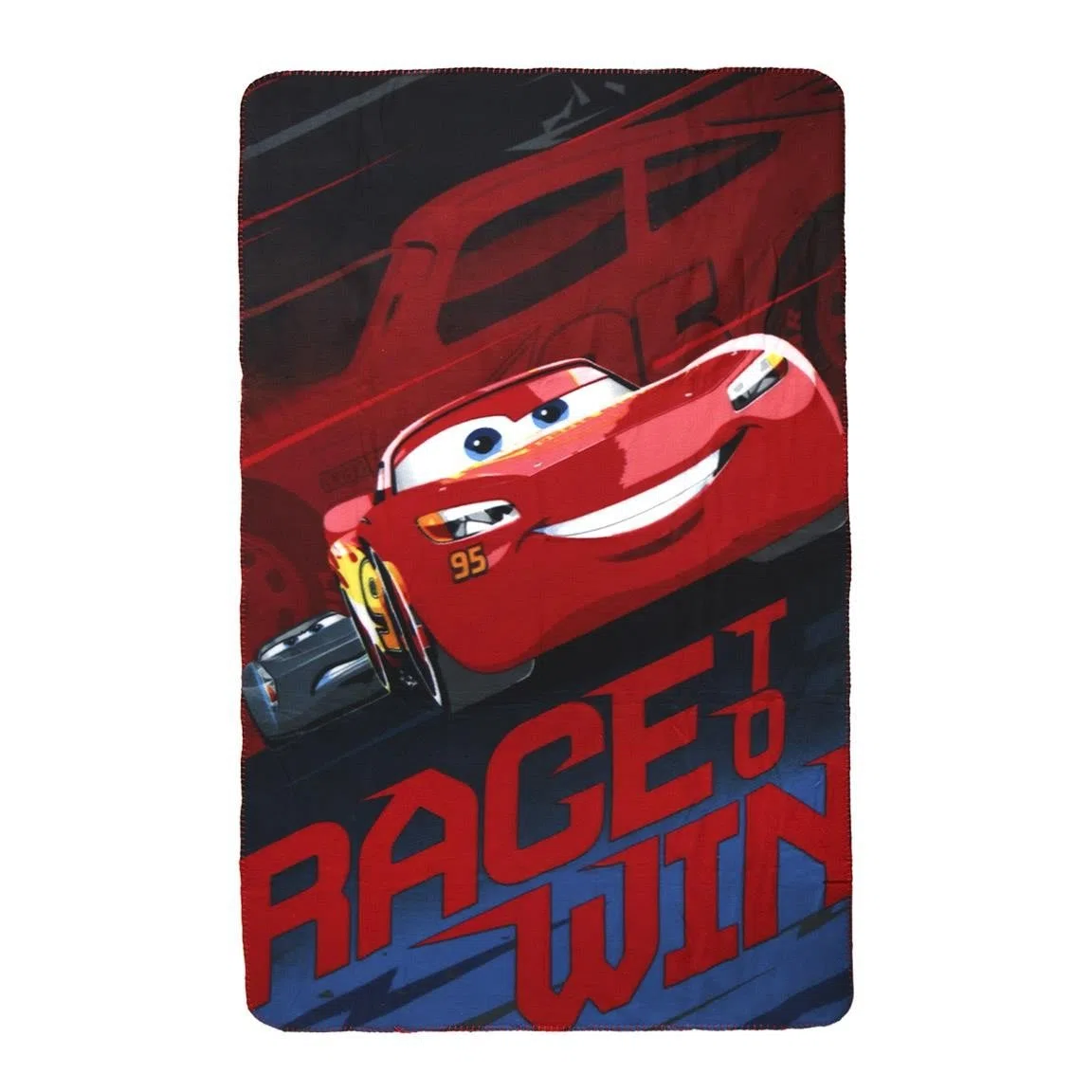 Disney Cars Lightning Mcqueen Race to Win - Manta Polar de poliéster, Multicolor, Individual