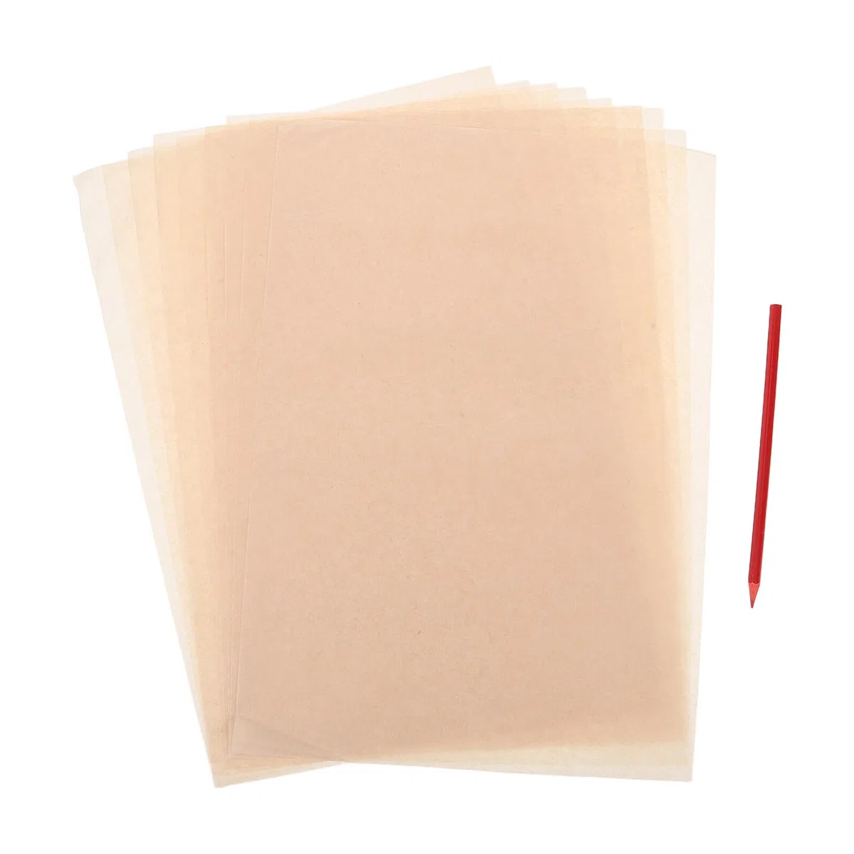 10 Hojas de Papel de Transferencia para Cerámica Papel para Calco Alta Precisión y Resistencia a Arrugas Beige Adecuado para Proyectos de Arte y Cerámica