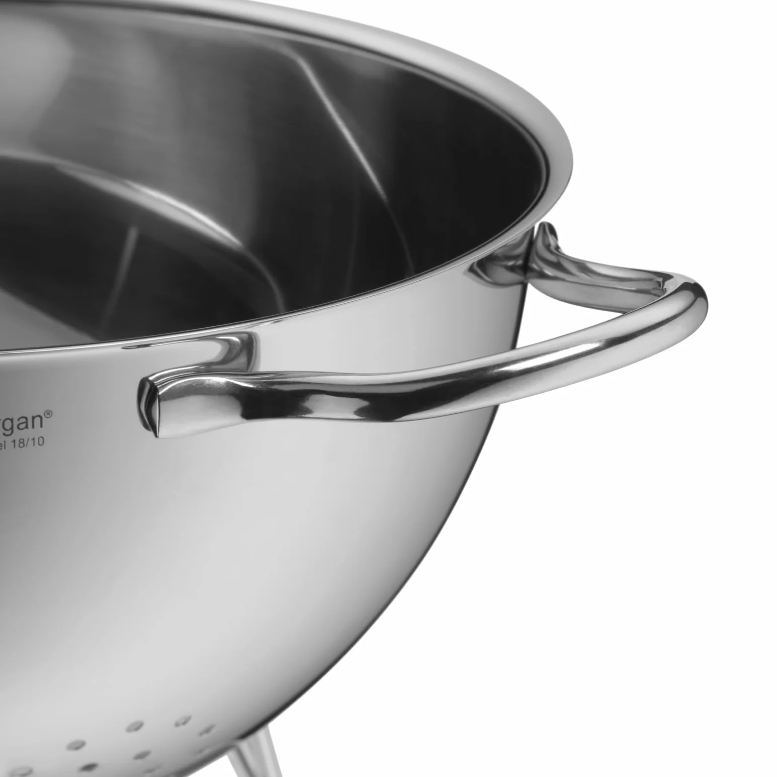 WMF Gourmet - Colador de Acero Inoxidable Cromargan 24 cm, Escurridor de Cocina con Patas, Apto para Lavavajillas