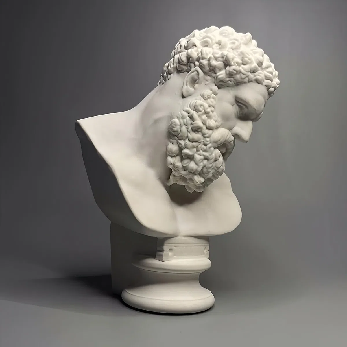 Estatua de busto, figura griega, mitología griega, escultura de busto de Hércules, figura para decoración de oficina en casa, adorno de yeso, decoración de estantería, práctica de bocetos, regalo de