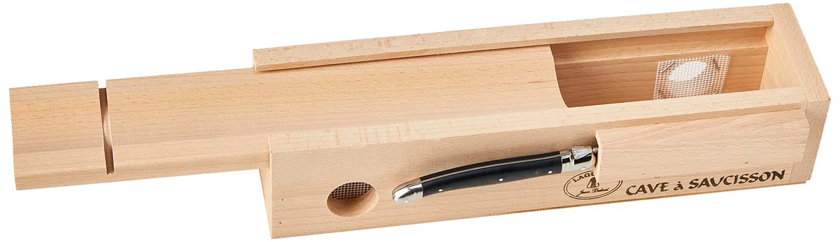 Laguiole Jean Dubost - Estuche para salchichón con Cuchillo