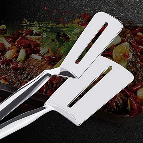 Pinzas de Cocina Pinzas para Alimentos, Pinzas de Cocina de Acero para cocinar, Barbacoa, Tijeras para Servir Pinzas Alicates para bufet,Flexibles para Usar,Tamaño:24cm