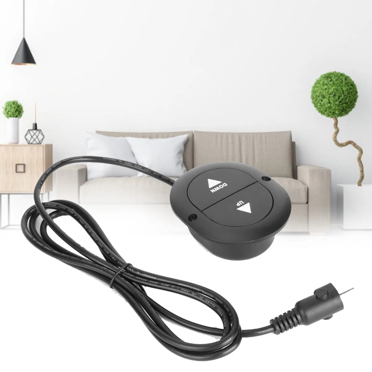 Tnfeeon Controlador De Sofá, Sillón Reclinable Eléctrico, 2 Botones, Interruptor Manual De 5 Pines, Control Remoto para Silla Reclinable, Electrodomésticos