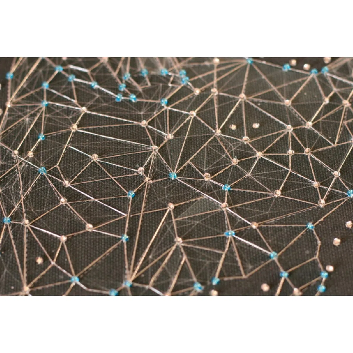 Abris Art Juego de Bordado con Perlas, Algodón, Multicolor, 25 x 19 cm
