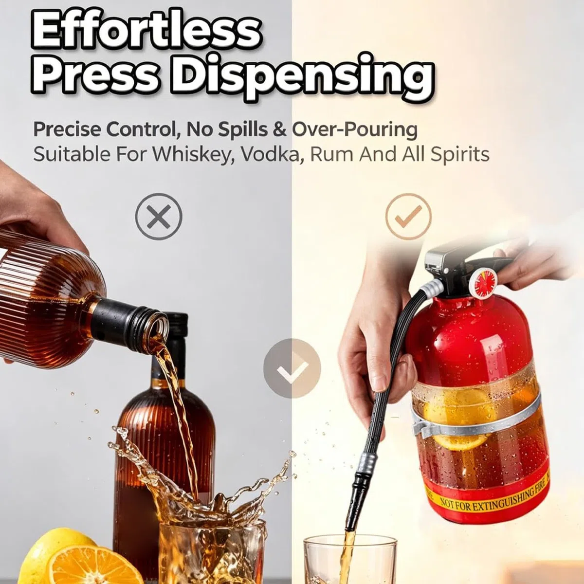 Dispensador de cerveza para bar, extintor de incendios, dispensador de bebidas frías, para camareros, mujeres, hombres, hogar, oficina, fiestas, restaurante, cafetería, barbacoa, reunión, boda, picnic