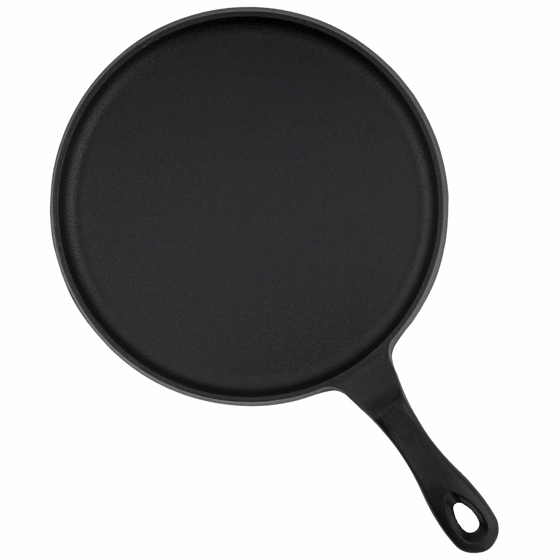 BBQ-TORO Sartén de Hierro Fundido para Crepes | Ø 26 cm | Color Negro | Curado - pre-Seasoned | Apta para Inducción, Grill, Barbacoa, Parrilla