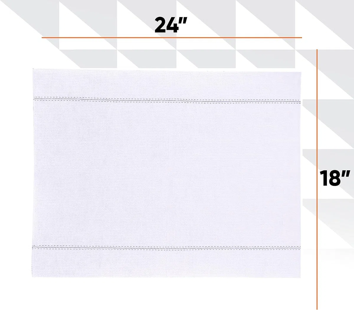 Superio Toalla de Microfibra para fregona, paño Blanco para fregona de Estilo Cubano, Esponja israelí, Cocina, Limpieza de baño, Azulejos, Piedra, Madera, Lavado de Pisos, Toalla de Secado, 18 x 24