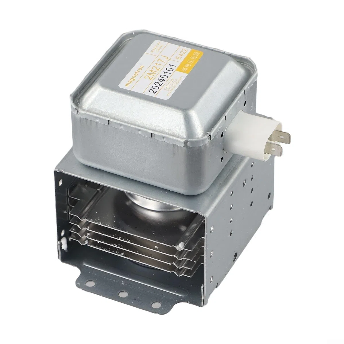 Magnetrón de horno microondas 2M217J para modelo Midea, pieza de repuesto que funciona a 2456 MHz con salida de potencia de 580 W compatible con potencia de microondas de 500 700 W