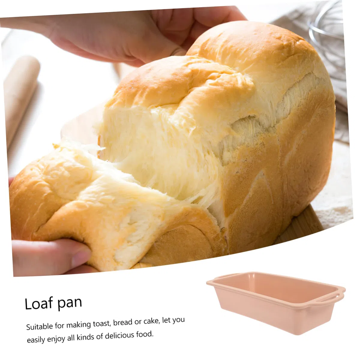 Alipis Molde de Silicona para Cupcakes con Asas y Refuerzo Metálico Antiadherente para Hornear Pan y Pasteles en Casa
