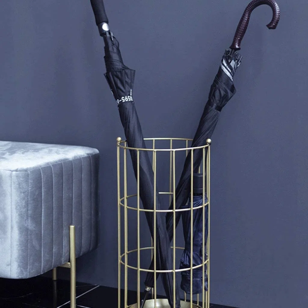 Resistente DiseñO Soporte De Soporte De Paraguas De Metal for Entrada, Organizadores De Paraguas De Hierro Portátiles/bastidores De Almacenamiento De Oficina En Casa Soporte De Paraguas Alta Durabilid