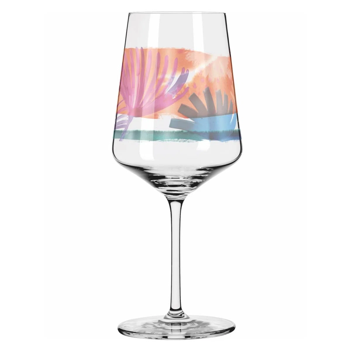 Ritzenhoff 2841010 Vaso de aperitivo 500 ml - Serie Sommerrausch nº 10 con colorido motivo de acuarela - Made in Germany