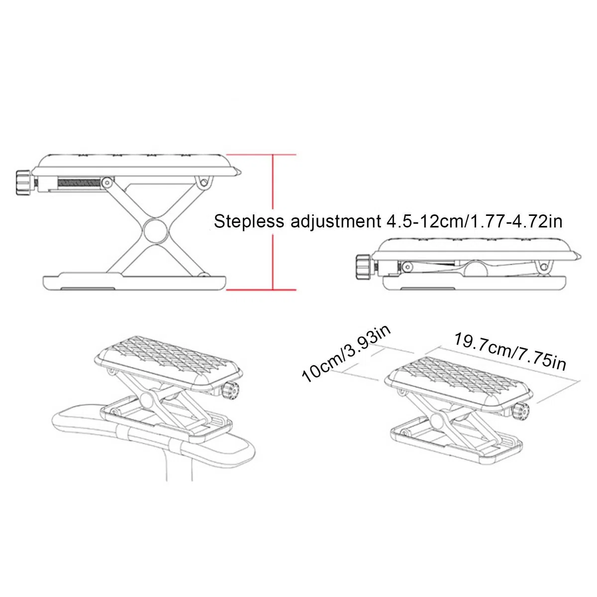 Acolchado reposabrazos, acolchados ergonómicos para reposabrazos para sillas de oficina de espuma viscoelástica – Levanta los cómodos cojines ajustables para sillas de escritorio para codos y