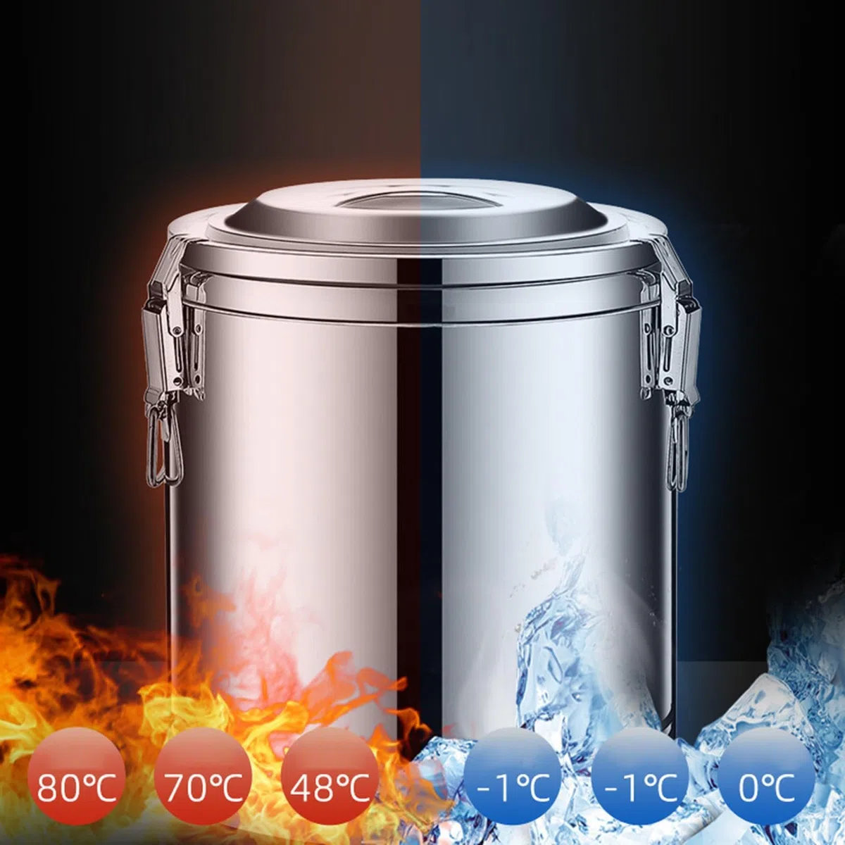 Dispensador de Bebidas para con grifo y jarra en acero inoxidable | Dispensador de Agua y Bebidas con Grifo para Café, Té, , Frío y Caliente, Hogar, Cafetería, Restaurante