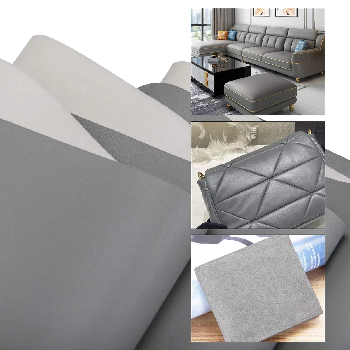 Material de la tela de poliuretano, 2 yardas, 54 x 72 pulgadas, hojas de piel sintética de 1.2 mm de grosor, perfectas para tapicería, manualidades de bricolaje, fabricación de sombreros, manualidades