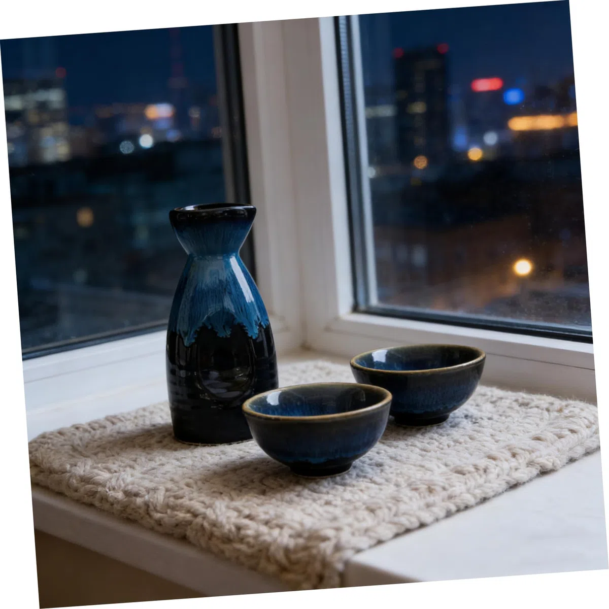 TOPBATHY 1 Juego Conjunto Vino la Vendimia Tazas Sake cerámica Japonesa Botella Sake cerámica Botella Bebida Sake Caliente Taza café cerámica Tazas Cafe