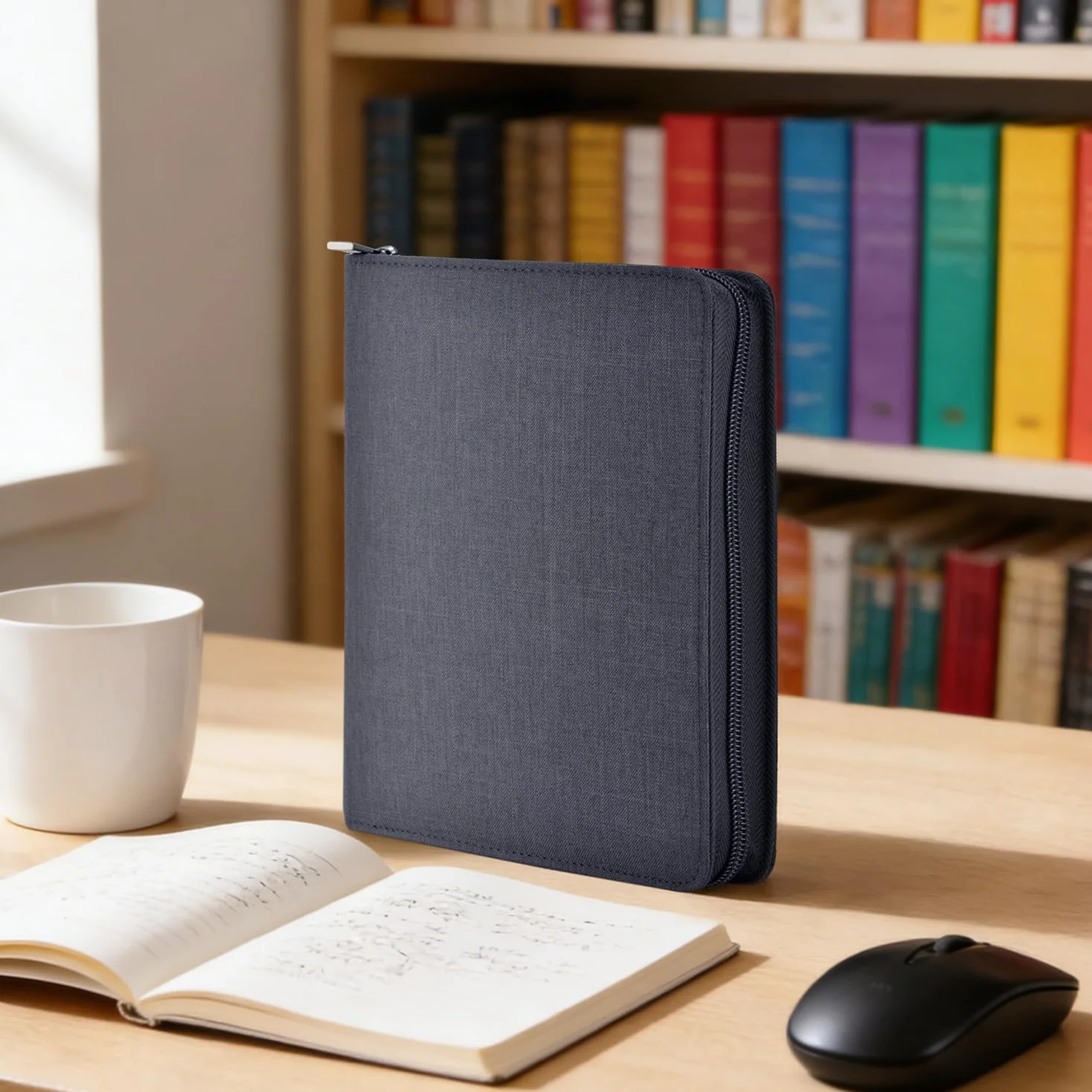 Asvine Estuche para Pluma estilográfica, de Lona Impermeable, con Ranura Individual con Cremallera