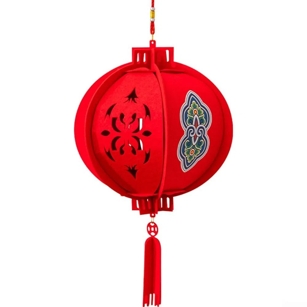 Animado y elegante, haz tus propias linternas rojas flotantes asiáticas decorativas hoy (B)