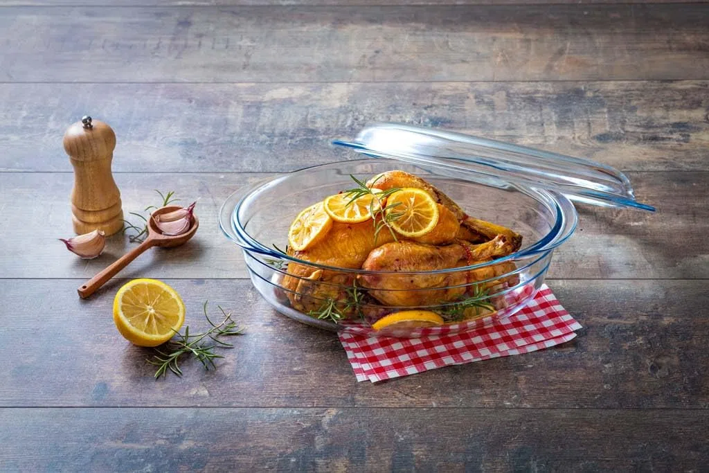 Ôcuisine 4936042 - Cacerola Oval, 3L, color Transparente, 33 x 12 x 20 cm