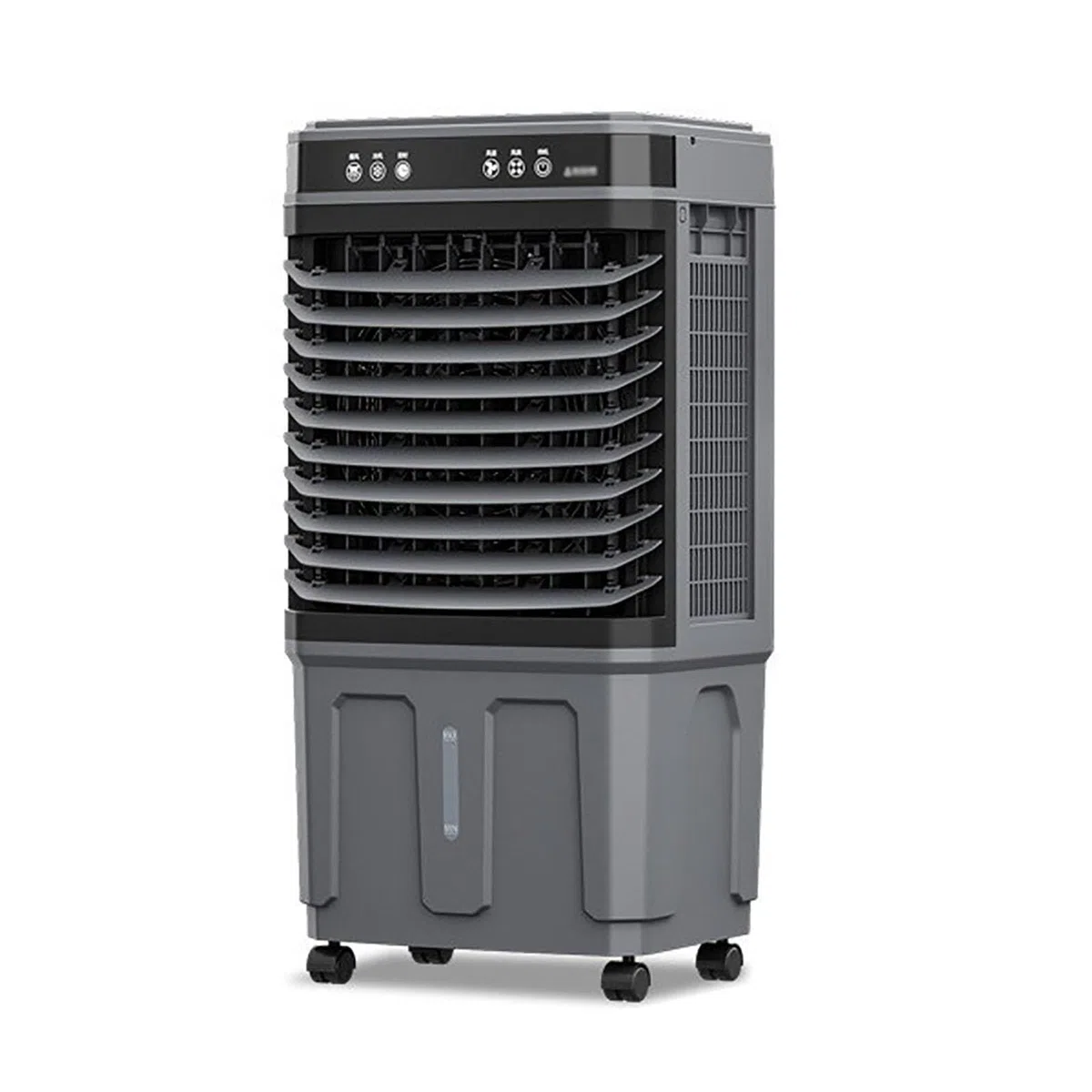 Aire acondicionado portátil, pingüino aire acondicionado sin tubo frío con temporizador para la habitación con motor de cobre puro, ventilador de refrigeración con mando a distancia, tres niveles de