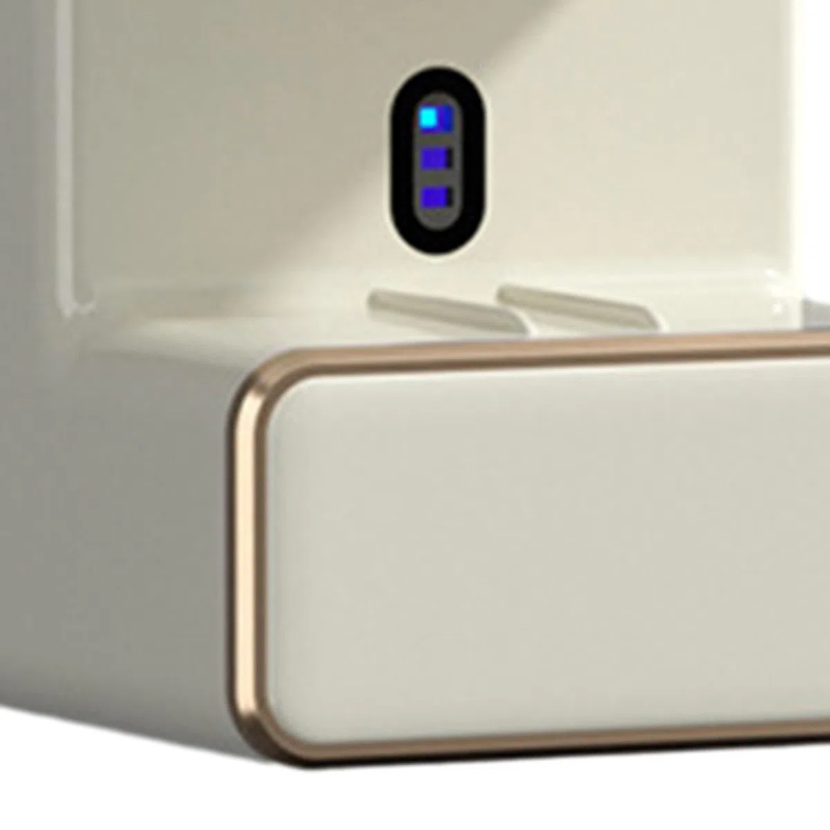 Dispensador Eléctrico de Pasta de Dientes, de Pared, Organizador de Pasta de Dientes, Soporte para Pasta de Dientes Y Cepillo de Dientes, Accesorio de, Blanco con luz, Individual