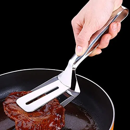 Pinzas de Cocina Pinzas para Alimentos, Pinzas de Cocina de Acero para cocinar, Barbacoa, Tijeras para Servir Pinzas Alicates para bufet,Flexibles para Usar,Tamaño:24cm