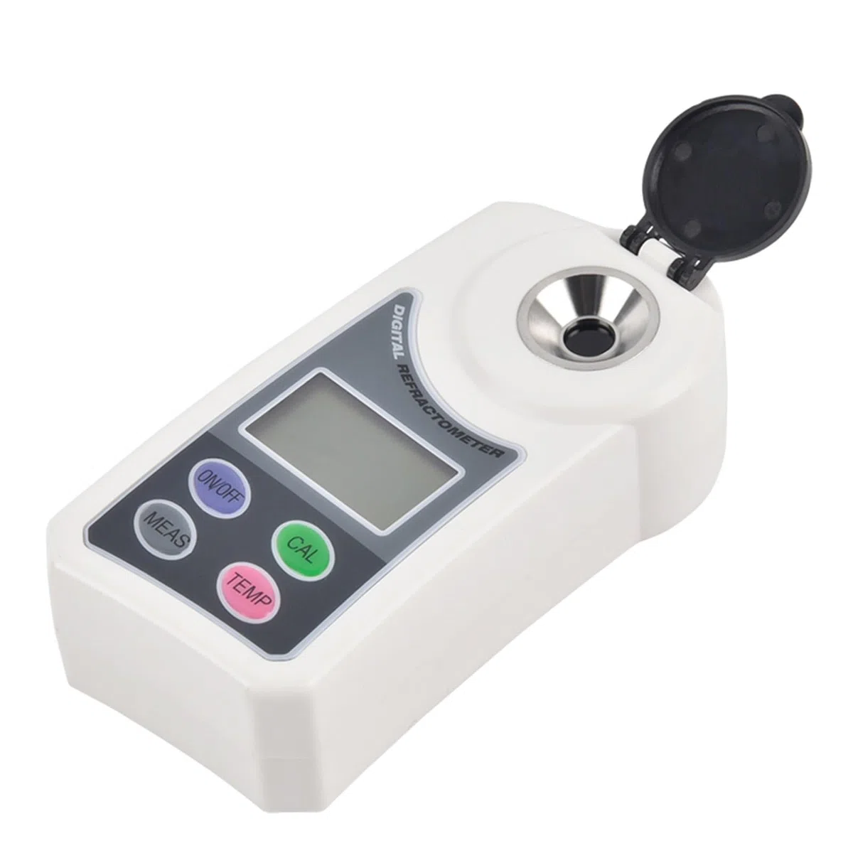 Refractómetro Brix, refractómetro medidor Brix, Refractómetro de azúcar Digital portátil medidor de azúcar pantalla LCD analizador de azúcar de jugo de fruta 0-55% para medir el contenido de azúcar