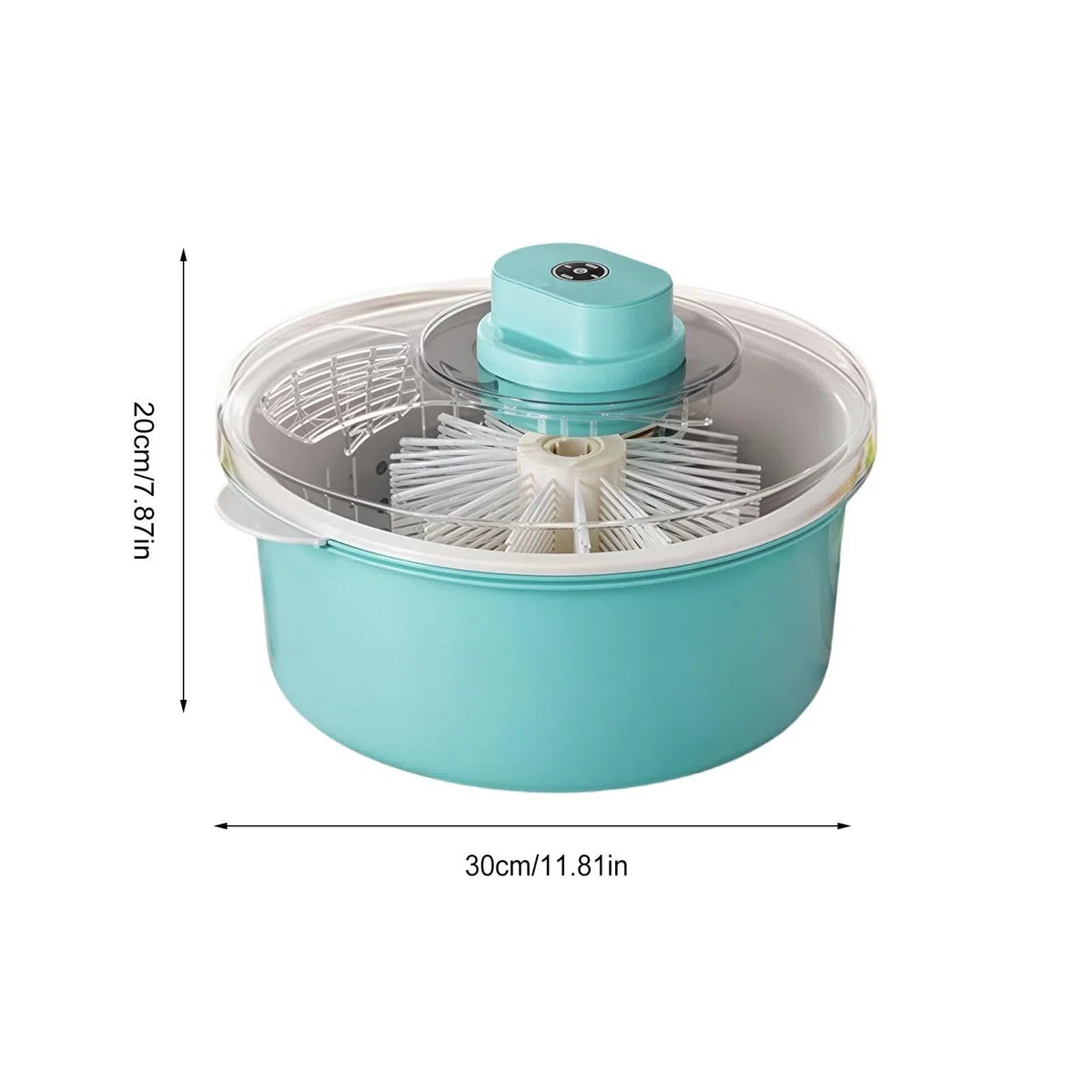 Generisch Spinner Automático Y Portátil Bayas Tazón | Limpiador de frutas para ensaladas, bayas, fresas, cerezas, uvas, hogar, camping, picnic